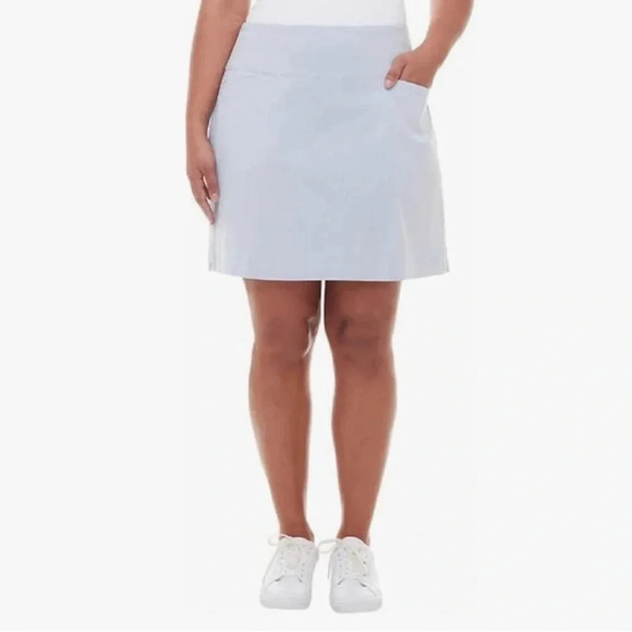S.C.&CO. Stretch Double Wraparound Skort Tummy control Pockets Striped Women’s S - Picture 13 of 13